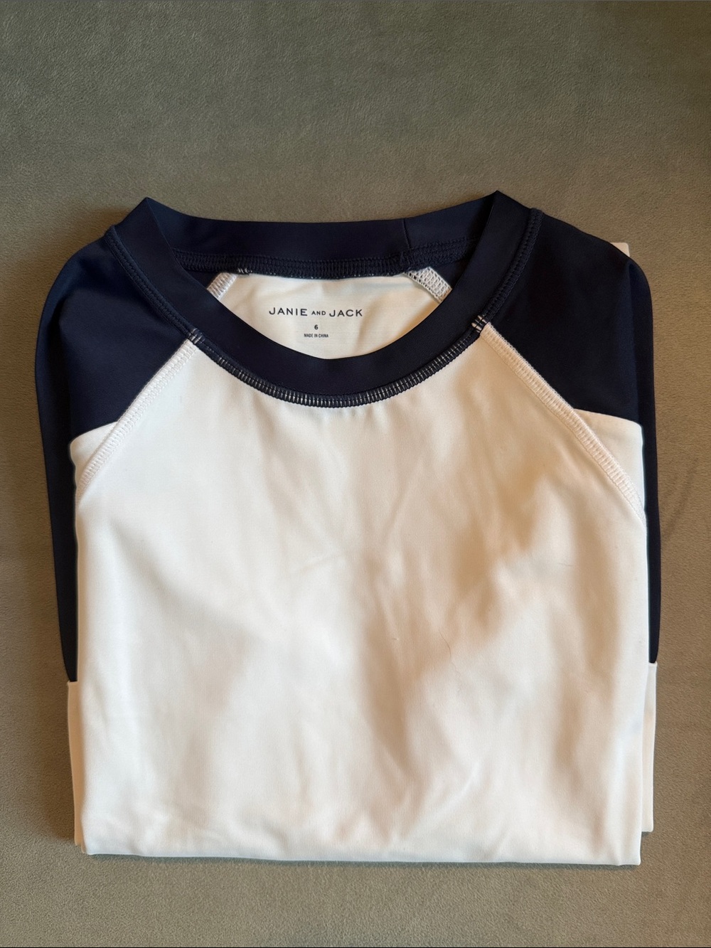 Janie and Jack Long Sleeve Rashguard Size 6